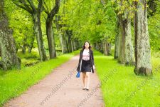 Дождливая фотосессия в летнем парке