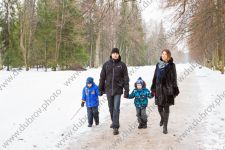 Зимняя семейная фотосессия в парке Ораниенбаум