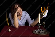 Студийная фотосессия о муках творчества