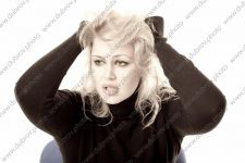 Студийная черно-белая фотосессия