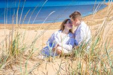 Фотосессия Love story на пляже и в сосновом лесу