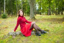 Портретная осенняя фотосессия в парке Ораниенбаум