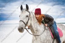 Конная фотосессия на берегу Финского залива