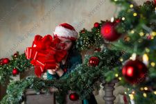 Новогодняя фотосессия в двухуровневой студии